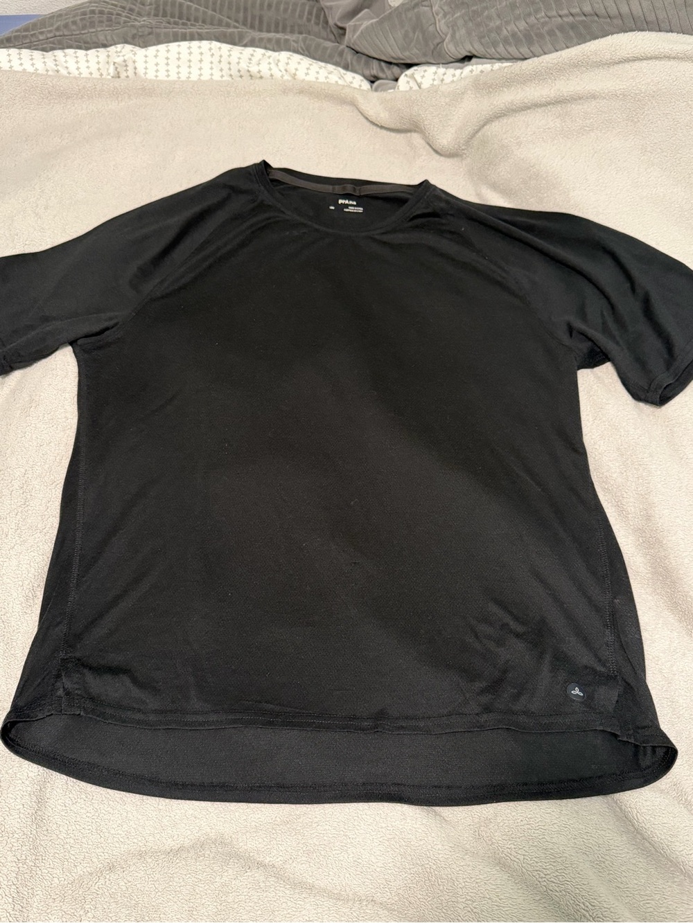 Prana Black Short Sleeve Performance Tee